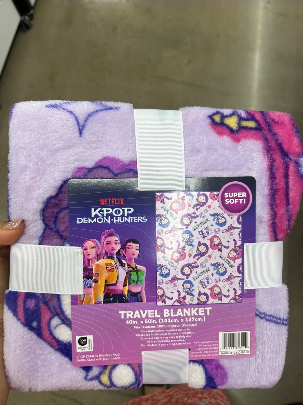 NWT K-Pop Demon Hunters travel Blanket